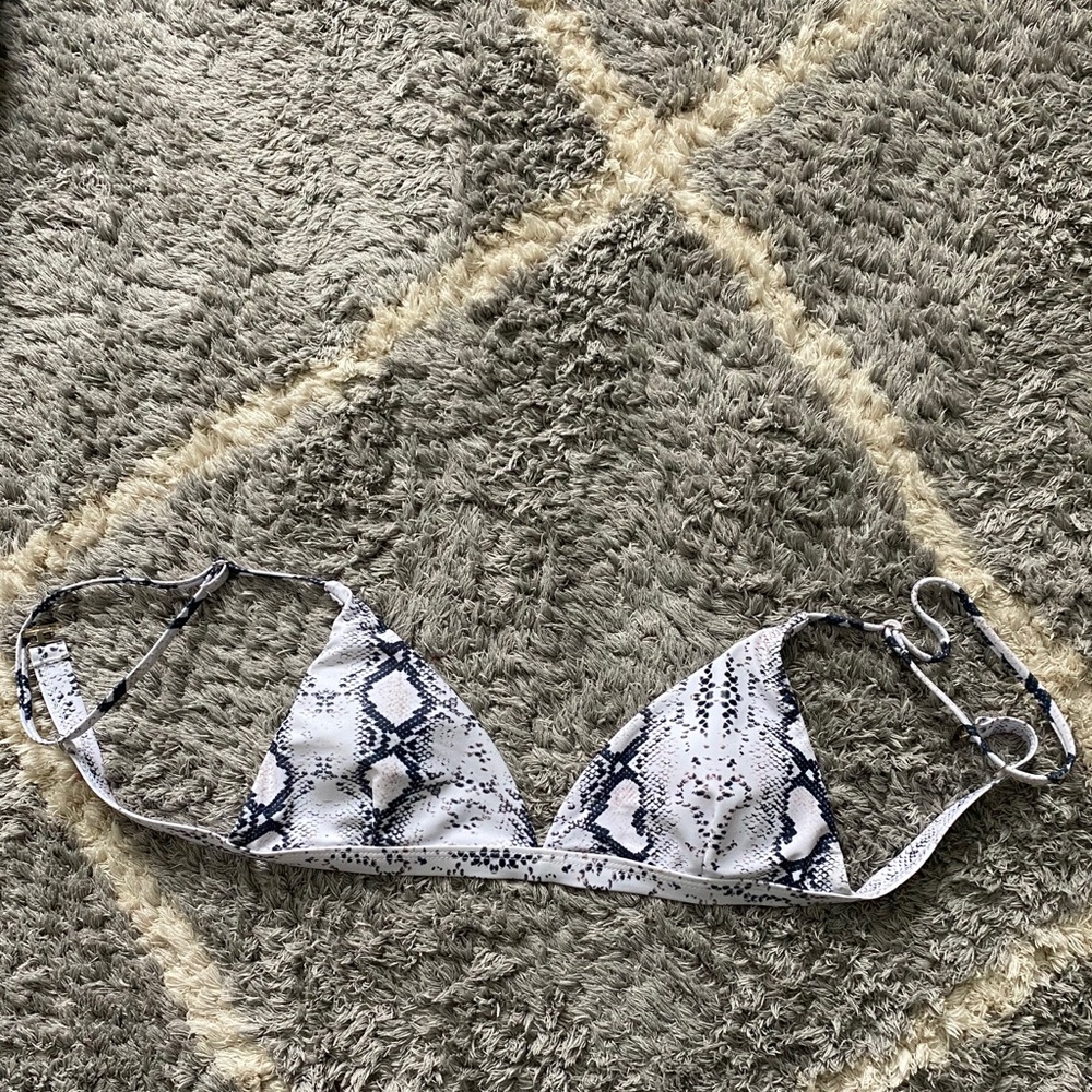 Snake skin bikini top